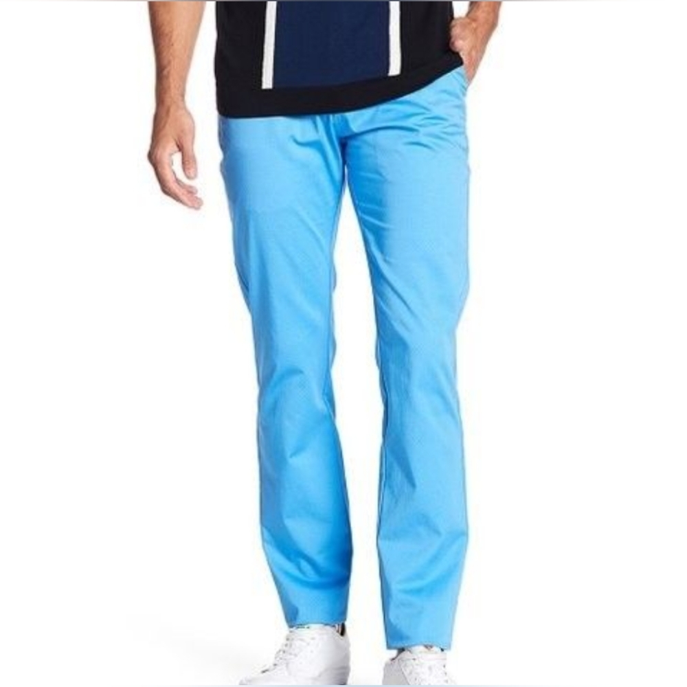 TR Premium Blue Comfort Slim-Fit Pants